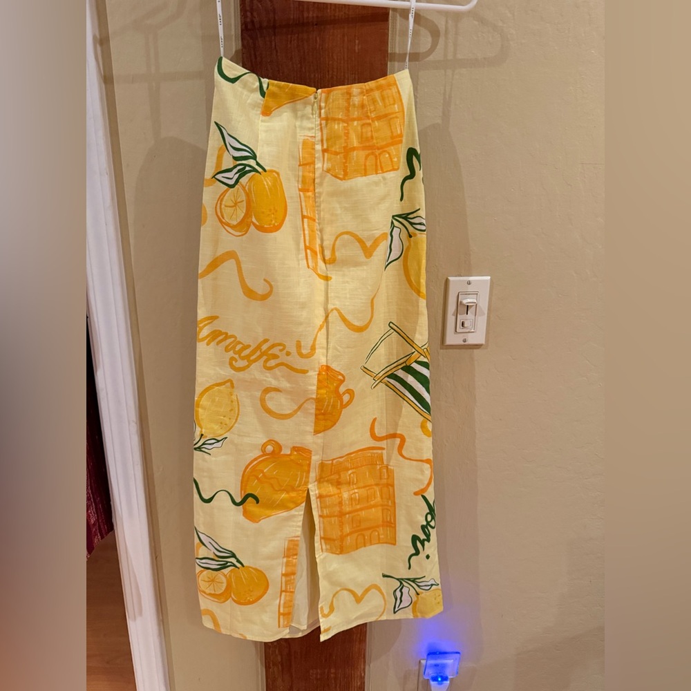 Sabo Skirt Citrus Print Midi Skirt - Picture 7 of 9